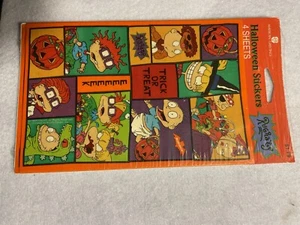 Confezione adesivi Halloween vintage Rugrats sigillati saluti americani segno distintivo - Foto 1 di 2