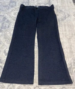 Betabrand Yoga Pants Womens Sz Large Petite LP Black-Gray Bootcut Pull On W0104 - Picture 1 of 6