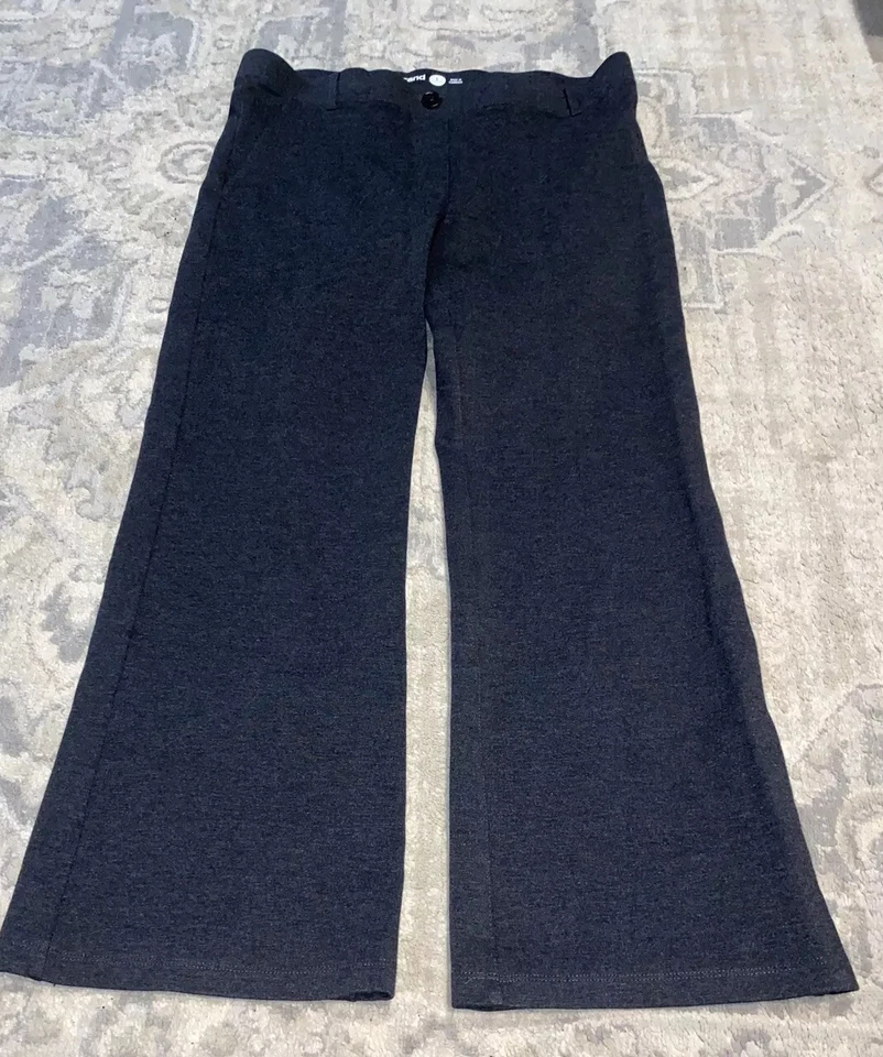 Betabrand Yoga Pants Womens Sz Large Petite LP  Black-Gray Bootcut Pull On W0104 - Image 1 of 4