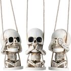 3PCS Skeleton Swing Skull Car Hanging Ornament  for Home