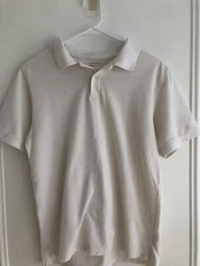 George Casual or School Uniform Boys White Short Sleeve Polo Shirt Size 18 - Picture 1 of 3