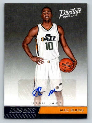 2016-17 Prestige Bonus Shots Signatures #48 Alec Burks (ref 195729) - Image 1 of 2