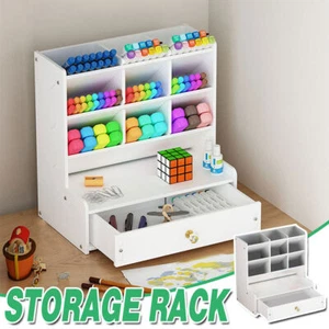 Office Desk Organizer Storage Drawer Pen Pencil Holder DIY Case Storage Rack - Picture 1 of 12