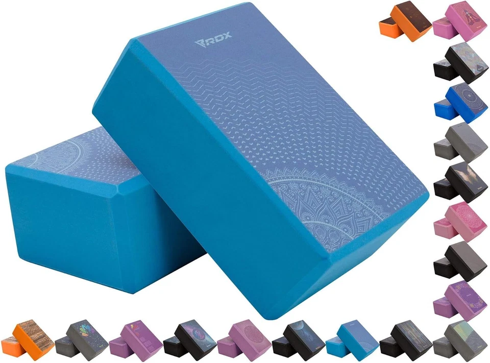 Yoga Block by RDX Non-Slip Eva Foam Brick Strength Training Home Gym 23x15x9.8CM Foto 1 de 1