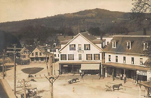 Hillsboro NH New Hampshire Storefronts Post Office Photo Postcard Copy - Picture 1 of 2