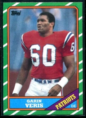 1986 Topps Football Garin Veris #38 New England Patriots - Image 1 of 2