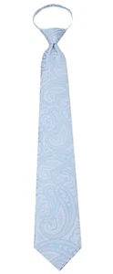 Men's Sky Pretied Zipper Necktie Weddings Business Prom - Picture 1 of 2