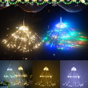 150 LED Firework Lights 8 Modes Hanging Lights Led Starburst Lights Garden IP65 - Picture 1 of 25