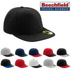 Beechfield Snapback Cap Original Flat Peak 100% Polyester Retro Style B660