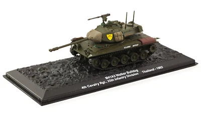 M41A3 Walker Bulldog Tank 4th Cav25th Inf US Army Thailand 1962 1:72 Scale Model - Image 1 of 3