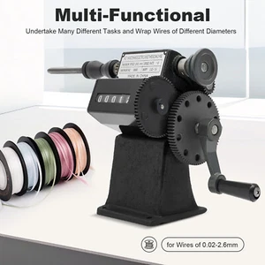 Mehrzweck Manuelle Handspulenwickelmaschine Spulenwickler Zählen 0-99999 Neu - Bild 1 von 12