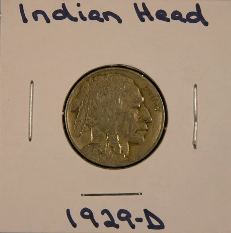 1929-D Indian Head (Buffalo) Five-Cent Nickel, PRICE REDUCED! Cover