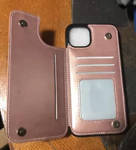 iPhone 14 Plus Case With Card Holder And Shockproof Cover - Picture 1 of 6