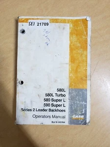 Case 580L Turbo 590 Super L Loader Backhoe Factory Operators Manual - Picture 1 of 4