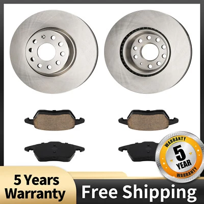 Kit de pastillas de rotor de freno delantero para Volkswagen Jetta 2005 2006-2014 CC 2,0 L Eos GTI Foto 1 de 4