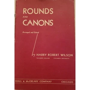 Runden und Kanonen von Harry Robert Wilson Hall & McCreary Company Vintage Song Bo - Bild 1 von 4