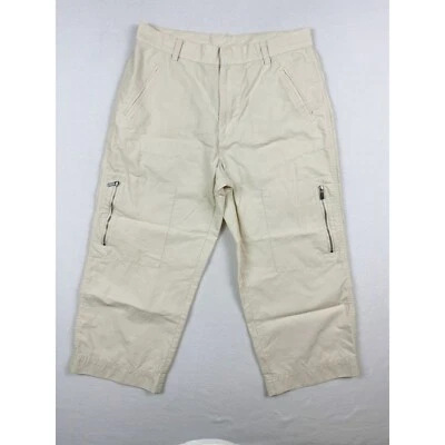 Lauren Active Nylon Carga Utilidad Estilo Capri Talla 8 Ripstop Beige Skimmer Foto 1 de 4