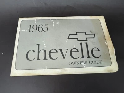 Chevrolet Chevelle 1965 guía del propietario pieza libro de piezas # 3859591 usado vintage Foto 1 de 4