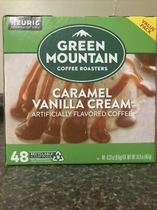 Green Mountain Coffee Caramel Vanilla Cream 48 Keurig Single-Serve K-Cup pods - Picture 1 of 2