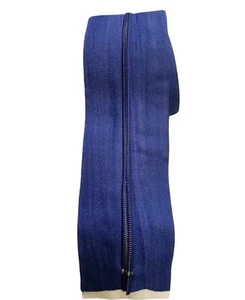 1ST Poly Premium Blue Cloth Zipper Tape 2.75” x 7’ Double Sided Zipper Pulls NEW - Picture 1 of 5