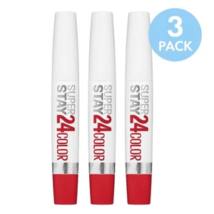 Maybelline Super Stay 24 Color Lipstick 2-Step 3 Pack New - Picture 1 of 2