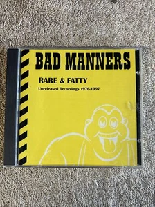 BAD MANNERS RARE FATTY UNRELEASED RECORDINGS 1976 1997 Out Print Punk OP Reggae - Imagen 1 de 10