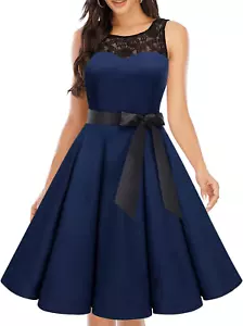 NEW 1950s Vintage Rockabilly Swing Party Dress 2X NO BELT - Picture 1 of 7