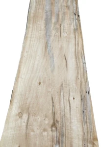 Maple Spalted Ambrosia Wormy wood veneer 7" x 25" raw no backing 1/42" thickness - Picture 1 of 5