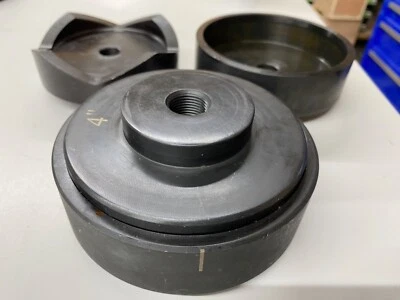 TEMCo 4" Deep Draw Conduit Punch and Die for Hydraulic Knock Out Driver 3/4-16