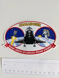 ADESIVO STICKER SPACE FLIGHT NASA DECAL STS-41-B SPACE SHUTTLE CHALLENGER SPACE WALK - Foto 1 di 2