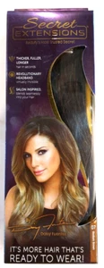 Daisy Fuentes Secret Extensions Halo Head Band Hair Extension Medium Brown 07 - Picture 1 of 5