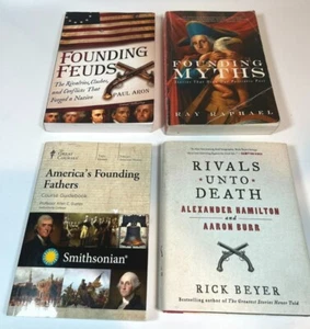 Lot of 4 Founding Fathers Colonial America Revolutionary War Feuds Myth Books - Picture 1 of 6