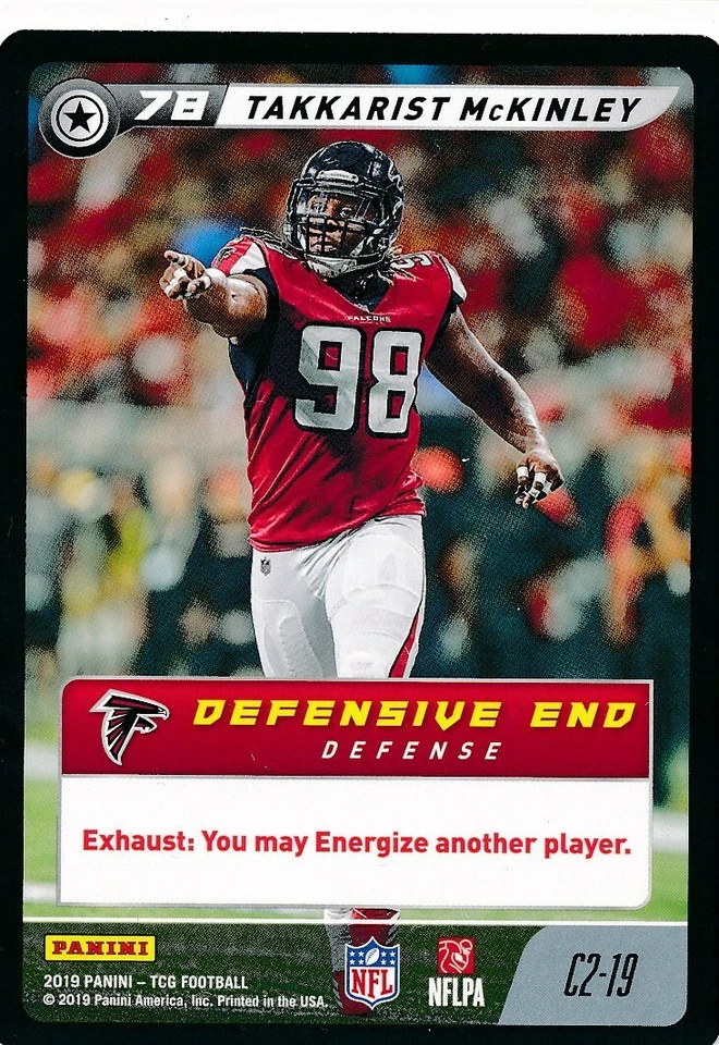 C2-19 TAKKARIST McKINLEY 2019 Panini Five Football TCG FALCONS - Image 1 of 1