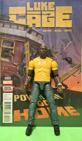 Marvel Legends LUKE CAGE - DEFENDERS 2-PACK + GREAT COMIC LUKE CAGE # 003 Cover