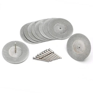 10 Stck. 16-60 mm Diamant Schneidrad rotierende Klinge beschichtet Trennscheibe Schaft 1/8" - Bild 1 von 116
