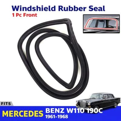 Front Windscreen Rubber Seal Fits Mercedes Benz W110 190C Sedan 1961-68 New Foto 1 de 4