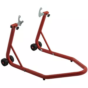 Rear Fork Paddock Stand Lift Motorcycle Track Bike Motorbike Red - Picture 1 of 4