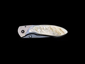 Moose Drop Antler Buck 327 Pocket Knife. Moose Drop, Buck Cadet Knife, Noblemen - Picture 1 of 4
