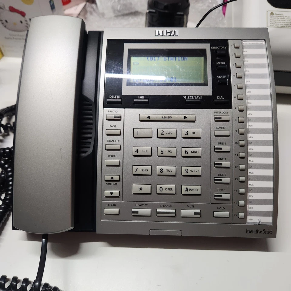 RCA Executive Series 4 Line System Phone Model 25413RE3-A *WORKING TESTED* - Image 1 of 4