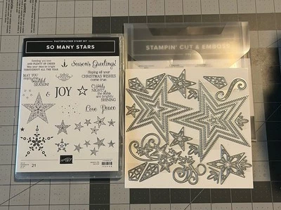 Stampin' Up! Juego de estampillas y troqueles TANTAS ESTRELLAS COSIDAS ESTRELLAS Foto 1 de 2