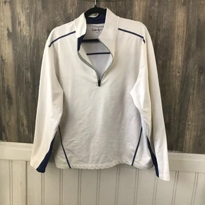 Walter Hagen white & blue 1/2 zip golf polo size M - Picture 1 of 3