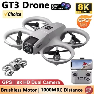 Drone Per Xiaomi Con Doppia Telecamera 8k HD Professionale Gps Con Kit Accessori - Immagine 1 di 4