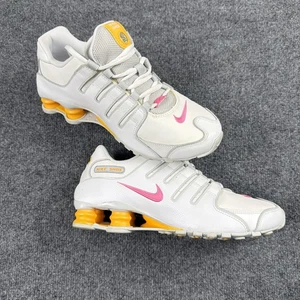 Nike Shox Mujer Talla 9 Blanco Rosa Naranja Zapatos para Correr - Imagen 1 de 9