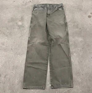 Pantalones Dickies De Colección Para Hombre 32x32 Desteñidos Verde Oliva Lona Carpintero Patinador Y2K - Imagen 1 de 8