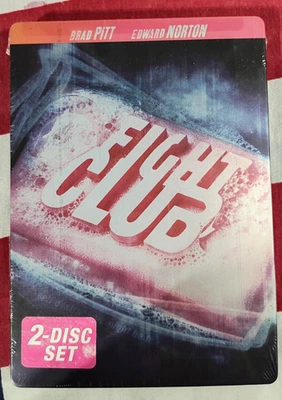 Fight Club Steelbook - DVD - Brad Pitt / 2-Disc - New / SEALED Foto 1 de 4