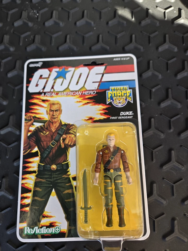 Super7 ReAction G.I. Joe Tiger Force DUKE First Sergeant 3.75" Figure
