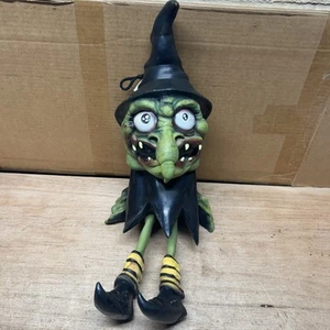 Vintage 2001 Rubber Latex Paper Magic Group Squishy Creepy Witch 22" Halloween - Picture 1 of 8