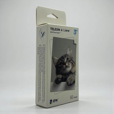 Zink Photo Paper 2x3" 50 Sheets [5 Packs of 10] for Telesin & Liene - New in Box - Image 1 of 4