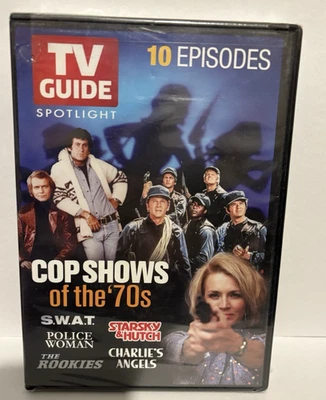 TV Guide Spotlight: Cop Shows of the '70s (DVD) NEW -10 EPISODES Farrah Fawcett - Image 1 of 2
