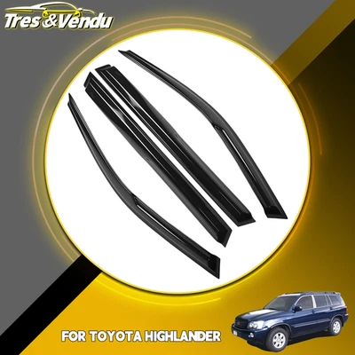 Visera de ventana Tresvendu apta para Toyota Highlander 2001-2007 protector de lluvia deflector EE. UU. Foto 1 de 4